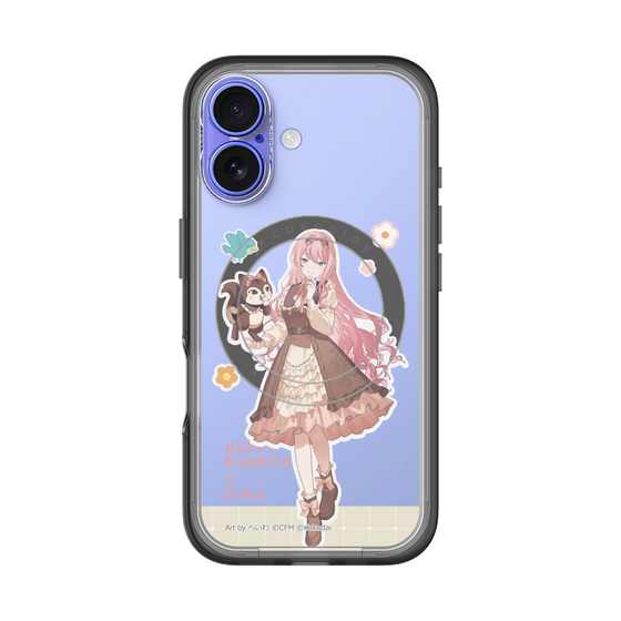 スリムプロテクションプレミアムケース with MagSafe［ 初音ミク×クッピーラムネ - 巡音ルカ×ラム - 等身イラスト2 ］