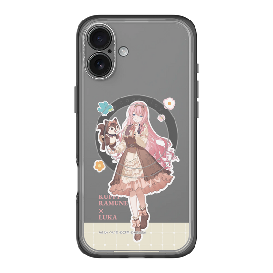 スリムプロテクションプレミアムケース with MagSafe［ 初音ミク×クッピーラムネ - 巡音ルカ×ラム - 等身イラスト2 ］