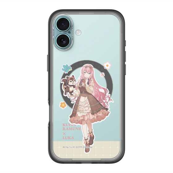 スリムプロテクションプレミアムケース with MagSafe［ 初音ミク×クッピーラムネ - 巡音ルカ×ラム - 等身イラスト2 ］