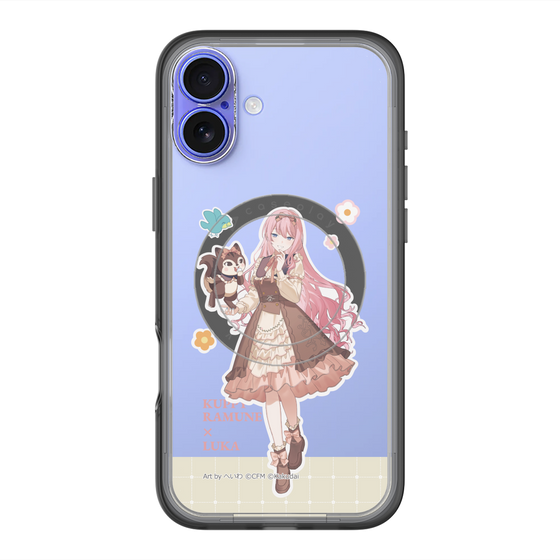 スリムプロテクションプレミアムケース with MagSafe［ 初音ミク×クッピーラムネ - 巡音ルカ×ラム - 等身イラスト2 ］