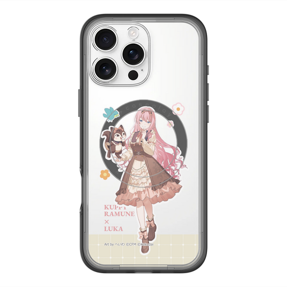 スリムプロテクションプレミアムケース with MagSafe［ 初音ミク×クッピーラムネ - 巡音ルカ×ラム - 等身イラスト2 ］