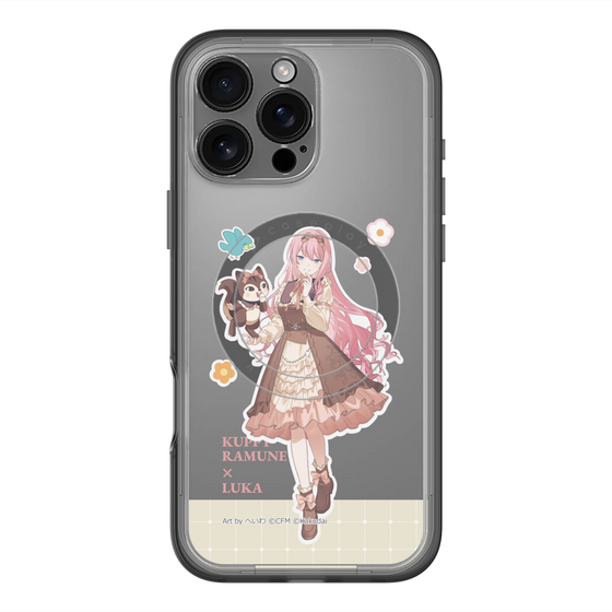 スリムプロテクションプレミアムケース with MagSafe［ 初音ミク×クッピーラムネ - 巡音ルカ×ラム - 等身イラスト2 ］