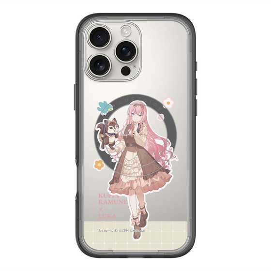 スリムプロテクションプレミアムケース with MagSafe［ 初音ミク×クッピーラムネ - 巡音ルカ×ラム - 等身イラスト2 ］
