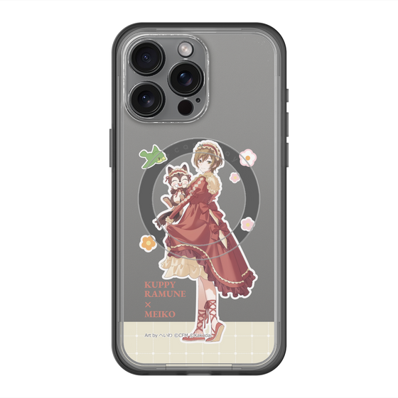スリムプロテクションプレミアムケース with MagSafe［ 初音ミク×クッピーラムネ - MEIKO×ラム - 等身イラスト2 ］