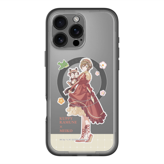 スリムプロテクションプレミアムケース with MagSafe［ 初音ミク×クッピーラムネ - MEIKO×ラム - 等身イラスト2 ］