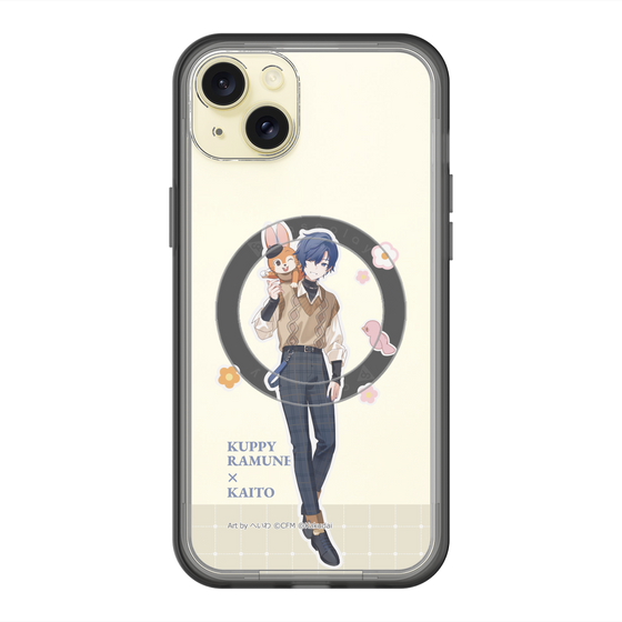 スリムプロテクションプレミアムケース with MagSafe［ 初音ミク×クッピーラムネ - KAITO×クッピー - 等身イラスト2 ］
