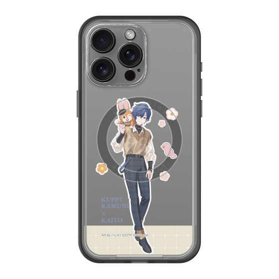 スリムプロテクションプレミアムケース with MagSafe［ 初音ミク×クッピーラムネ - KAITO×クッピー - 等身イラスト2 ］