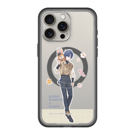 スリムプロテクションプレミアムケース with MagSafe［ 初音ミク×クッピーラムネ - KAITO×クッピー - 等身イラスト2 ］