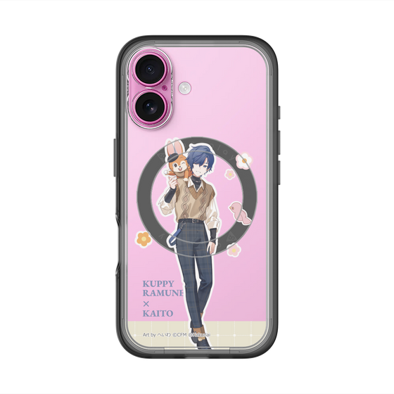 スリムプロテクションプレミアムケース with MagSafe［ 初音ミク×クッピーラムネ - KAITO×クッピー - 等身イラスト2 ］