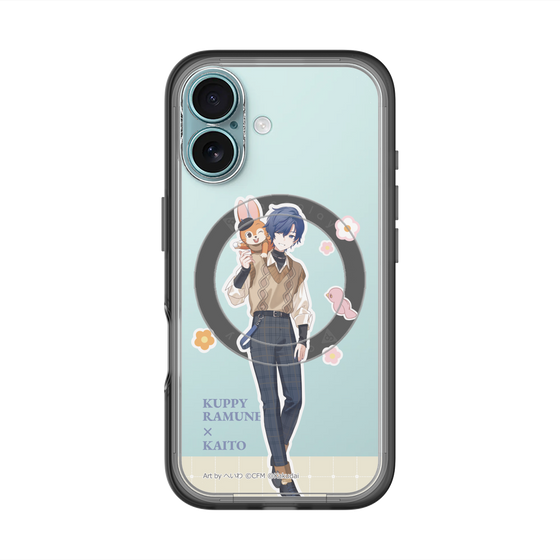 スリムプロテクションプレミアムケース with MagSafe［ 初音ミク×クッピーラムネ - KAITO×クッピー - 等身イラスト2 ］