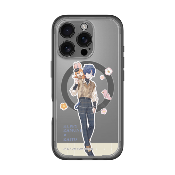 スリムプロテクションプレミアムケース with MagSafe［ 初音ミク×クッピーラムネ - KAITO×クッピー - 等身イラスト2 ］