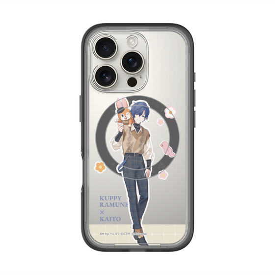 スリムプロテクションプレミアムケース with MagSafe［ 初音ミク×クッピーラムネ - KAITO×クッピー - 等身イラスト2 ］