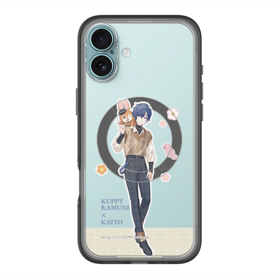 スリムプロテクションプレミアムケース with MagSafe［ 初音ミク×クッピーラムネ - KAITO×クッピー - 等身イラスト2 ］