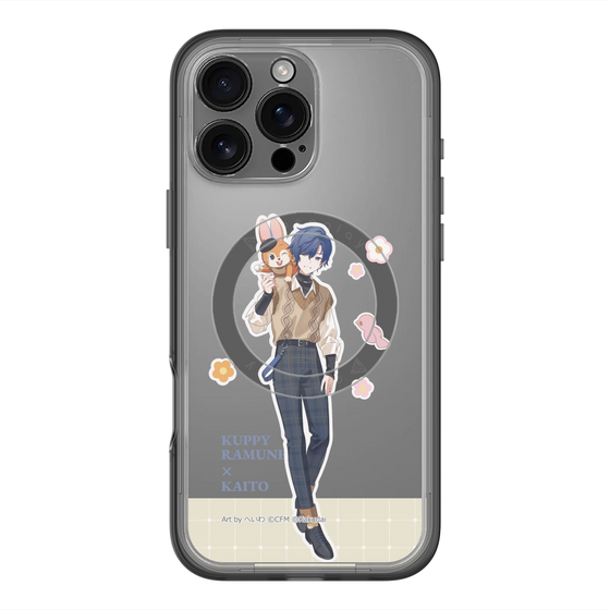 スリムプロテクションプレミアムケース with MagSafe［ 初音ミク×クッピーラムネ - KAITO×クッピー - 等身イラスト2 ］