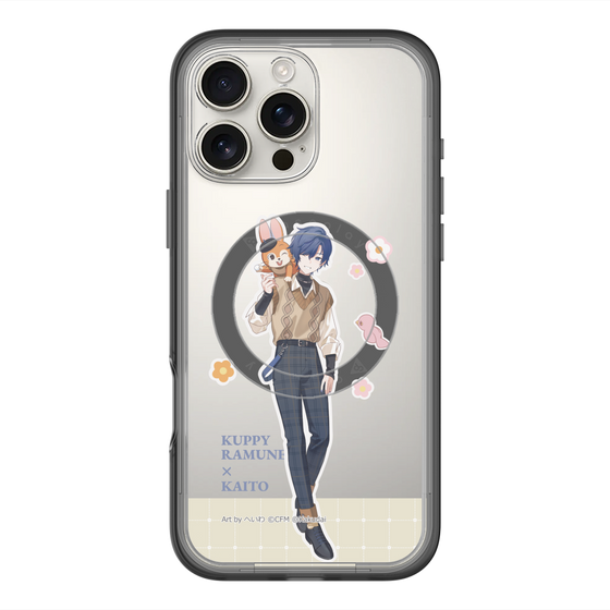 スリムプロテクションプレミアムケース with MagSafe［ 初音ミク×クッピーラムネ - KAITO×クッピー - 等身イラスト2 ］