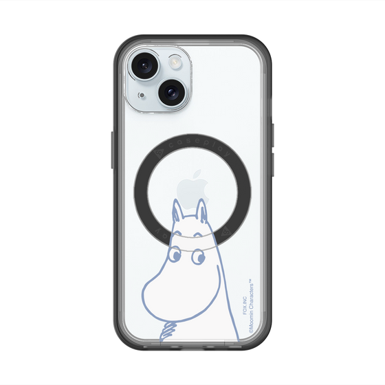 スリムプロテクションプレミアムケース with MagSafe［ MOOMIN - Familiar face ］
