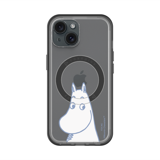 スリムプロテクションプレミアムケース with MagSafe［ MOOMIN - Familiar face ］