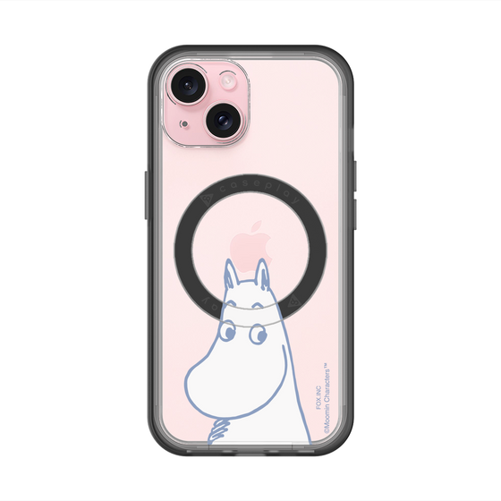 スリムプロテクションプレミアムケース with MagSafe［ MOOMIN - Familiar face ］