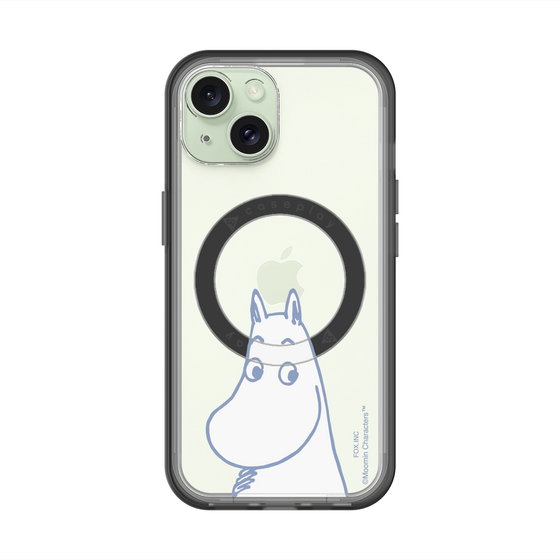 スリムプロテクションプレミアムケース with MagSafe［ MOOMIN - Familiar face ］