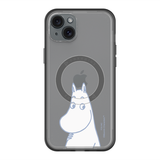 スリムプロテクションプレミアムケース with MagSafe［ MOOMIN - Familiar face ］
