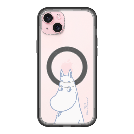 スリムプロテクションプレミアムケース with MagSafe［ MOOMIN - Familiar face ］