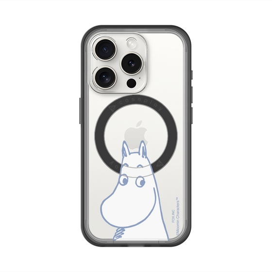 スリムプロテクションプレミアムケース with MagSafe［ MOOMIN - Familiar face ］
