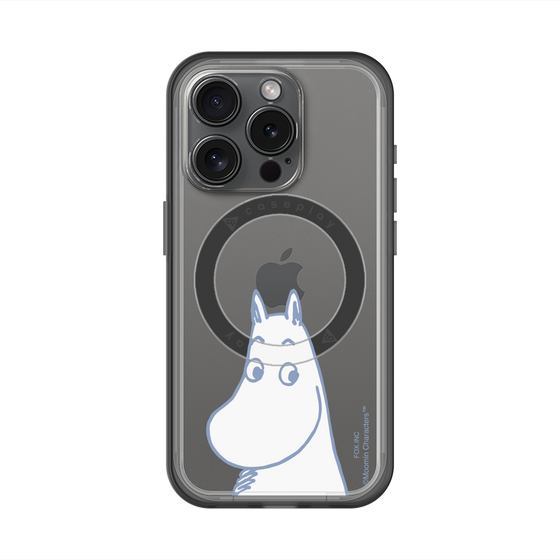スリムプロテクションプレミアムケース with MagSafe［ MOOMIN - Familiar face ］