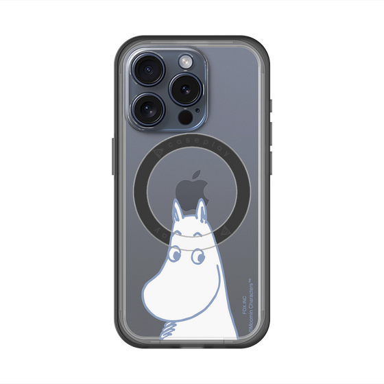 スリムプロテクションプレミアムケース with MagSafe［ MOOMIN - Familiar face ］
