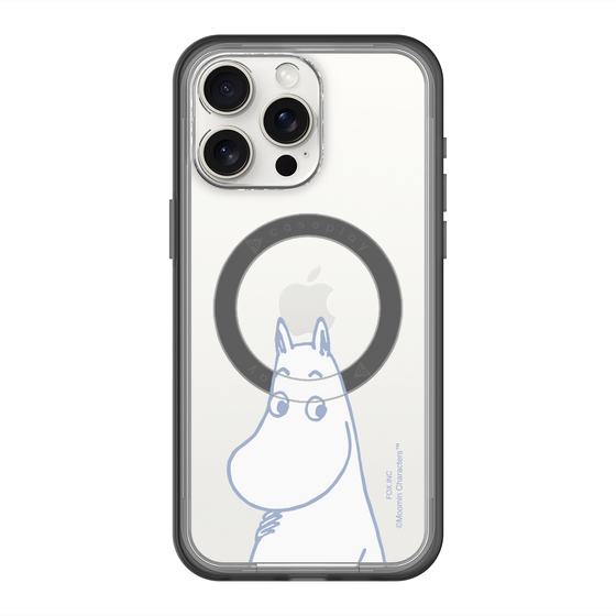 スリムプロテクションプレミアムケース with MagSafe［ MOOMIN - Familiar face ］