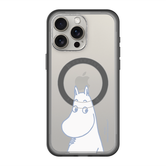 スリムプロテクションプレミアムケース with MagSafe［ MOOMIN - Familiar face ］