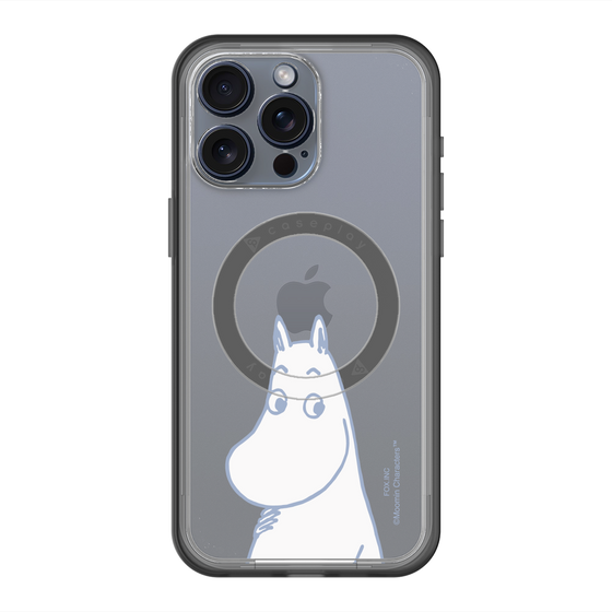 スリムプロテクションプレミアムケース with MagSafe［ MOOMIN - Familiar face ］