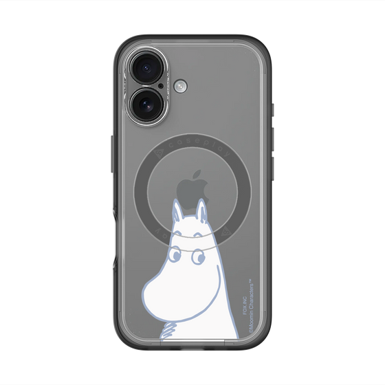 スリムプロテクションプレミアムケース with MagSafe［ MOOMIN - Familiar face ］