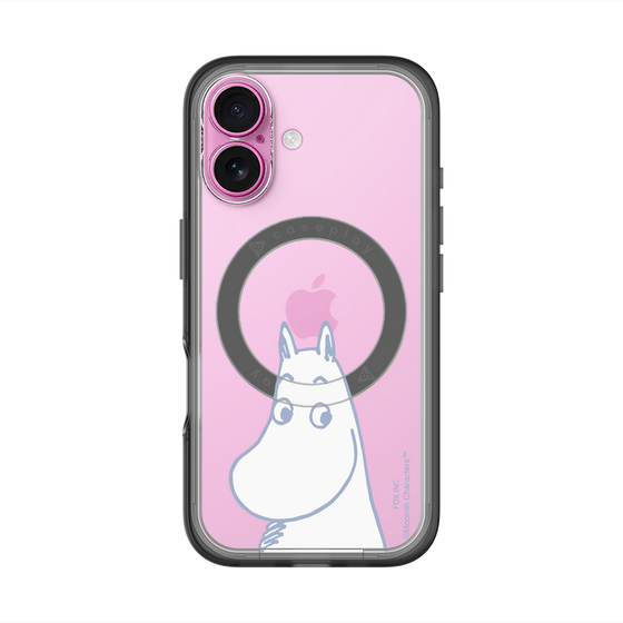 スリムプロテクションプレミアムケース with MagSafe［ MOOMIN - Familiar face ］