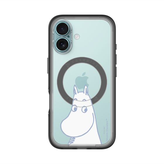 スリムプロテクションプレミアムケース with MagSafe［ MOOMIN - Familiar face ］