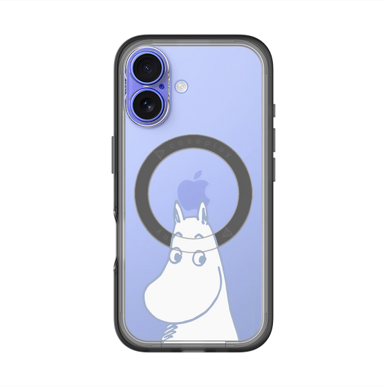 スリムプロテクションプレミアムケース with MagSafe［ MOOMIN - Familiar face ］