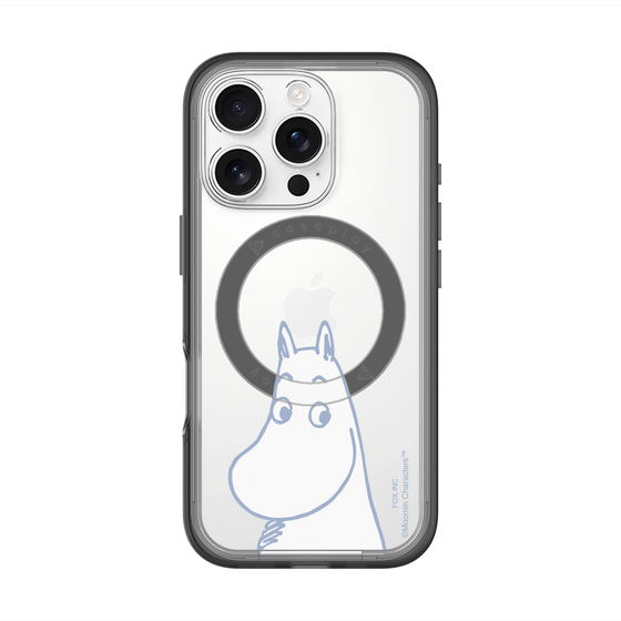 スリムプロテクションプレミアムケース with MagSafe［ MOOMIN - Familiar face ］