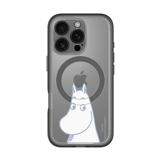 スリムプロテクションプレミアムケース with MagSafe［ MOOMIN - Familiar face ］
