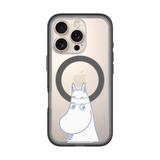 スリムプロテクションプレミアムケース with MagSafe［ MOOMIN - Familiar face ］