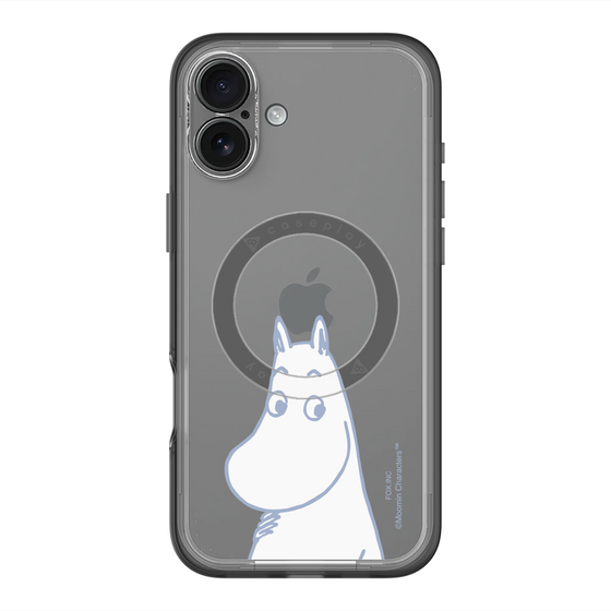 スリムプロテクションプレミアムケース with MagSafe［ MOOMIN - Familiar face ］
