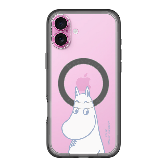 スリムプロテクションプレミアムケース with MagSafe［ MOOMIN - Familiar face ］