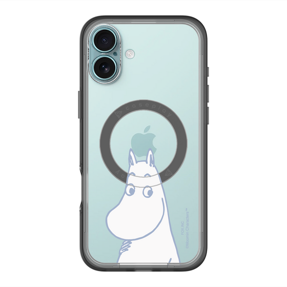 スリムプロテクションプレミアムケース with MagSafe［ MOOMIN - Familiar face ］