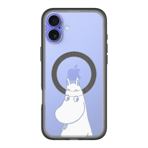スリムプロテクションプレミアムケース with MagSafe［ MOOMIN - Familiar face ］