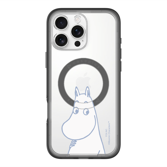 スリムプロテクションプレミアムケース with MagSafe［ MOOMIN - Familiar face ］