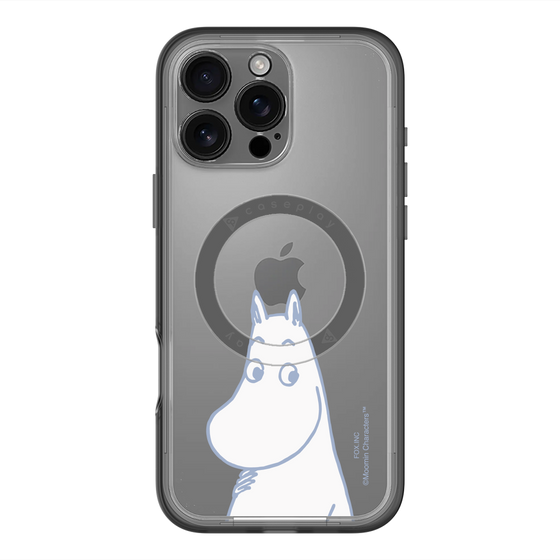 スリムプロテクションプレミアムケース with MagSafe［ MOOMIN - Familiar face ］