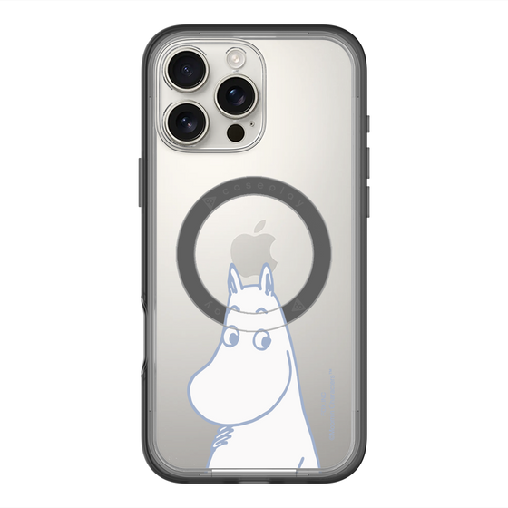 スリムプロテクションプレミアムケース with MagSafe［ MOOMIN - Familiar face ］