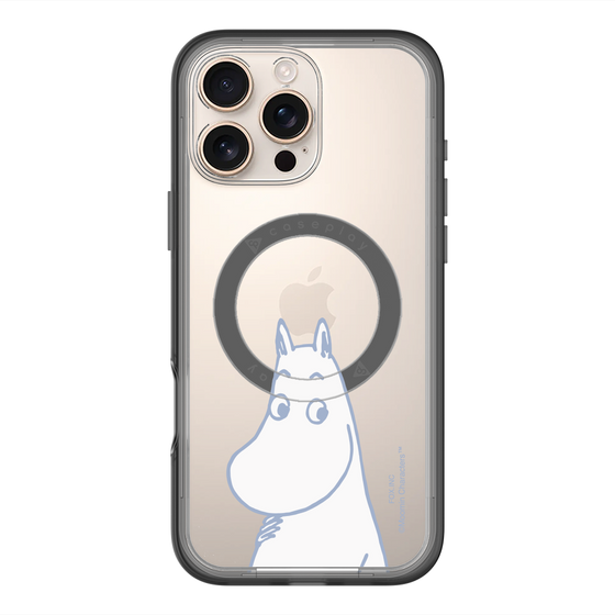 スリムプロテクションプレミアムケース with MagSafe［ MOOMIN - Familiar face ］