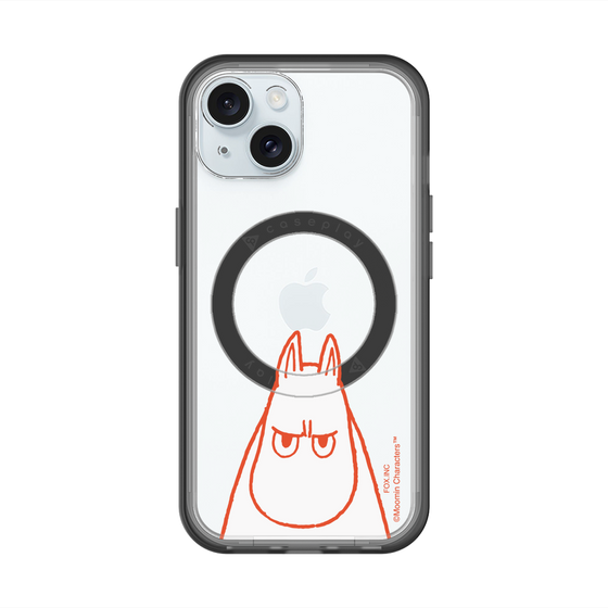 スリムプロテクションプレミアムケース with MagSafe［ MOOMIN - Angry face ］