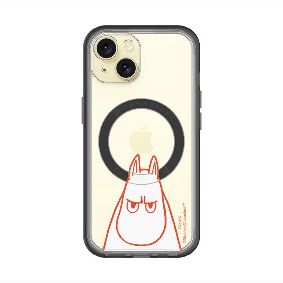 スリムプロテクションプレミアムケース with MagSafe［ MOOMIN - Angry face ］