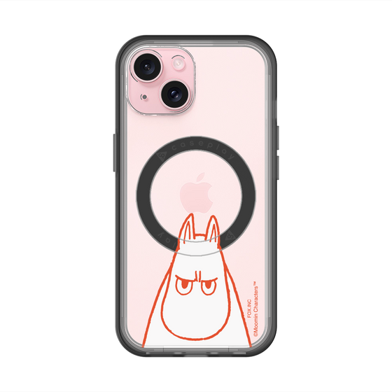 スリムプロテクションプレミアムケース with MagSafe［ MOOMIN - Angry face ］