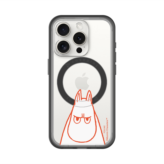 スリムプロテクションプレミアムケース with MagSafe［ MOOMIN - Angry face ］